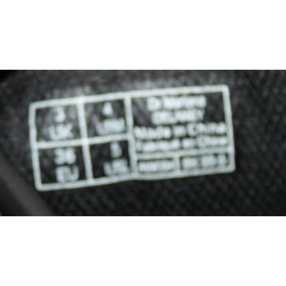 Girls Size 4 Dr. Martens Black Tied Combat Boots - Picture 7 of 11